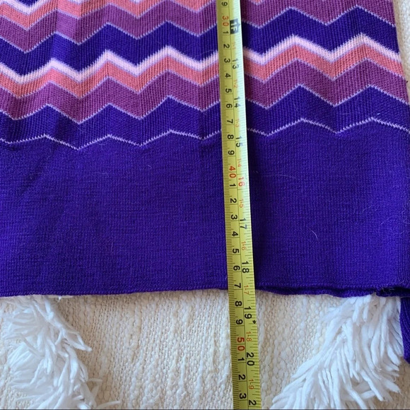 Vintage 70’s Wool Printed Sweater Harrods NWOT - Picture 4 of 5